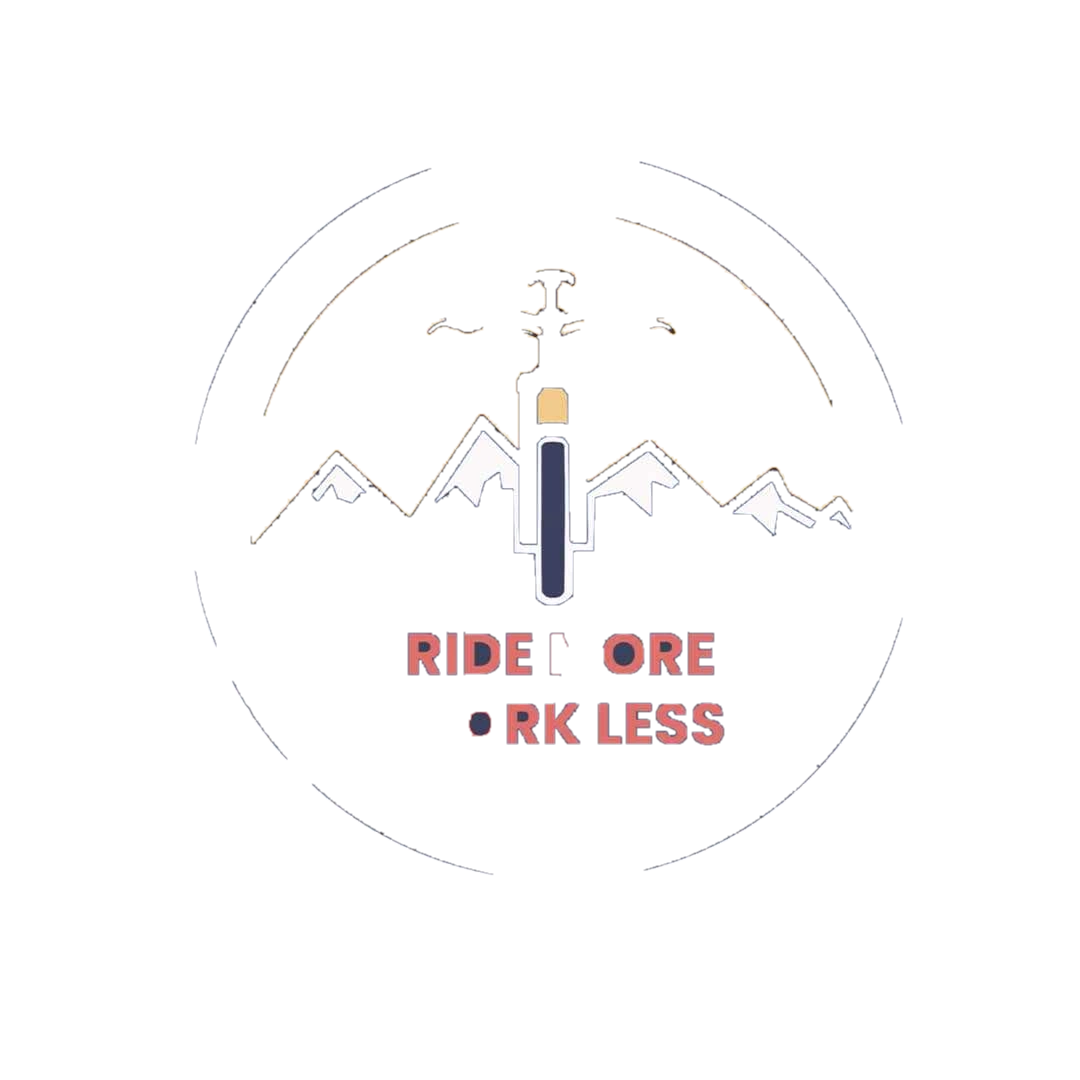 Ride More Work Less Sticker